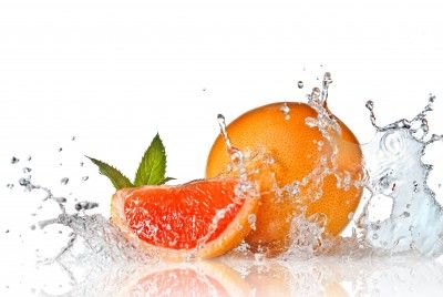 fruit met water